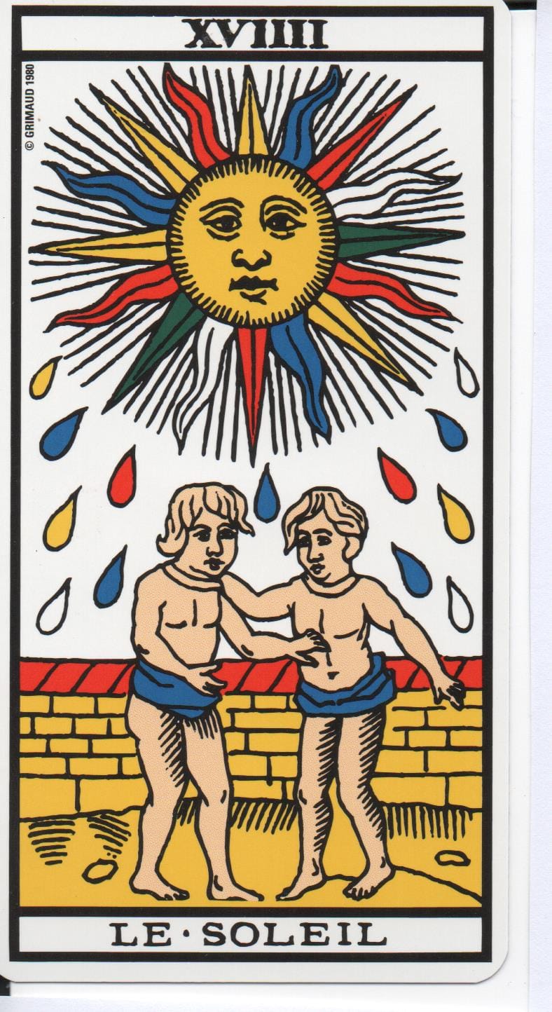 Le Soleil, LAME DU TAROT